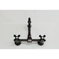 thumbnail image 3 of Kingston Brass KS2445PKX Duchess Double-Handle Wall-Mount Bridge Kitchen Faucet, Oil Rubbed Bronze, 3 of 7