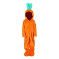 thumbnail image 2 of Disfraz de zanahoria para niños, pijamas de fiesta encantadores para niños y niñas, ropa de con capucha, mono, traje de Cosplay de comida L, 2 of 8