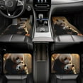 thumbnail image 7 of Naloa Maple Forest Panda Car Foot Mat Set of 4 Pieces - Universal Floor Liner Neoprene Full Set Floor Mats for Cars Trucks SUV, 7 of 7