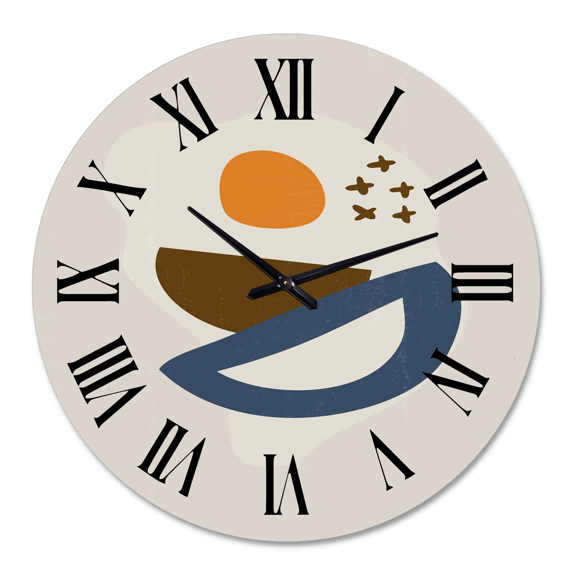 Designart 1 in Modern,Contemporary Wall Clock