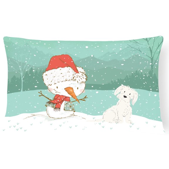 Maltese Snowman Christmas