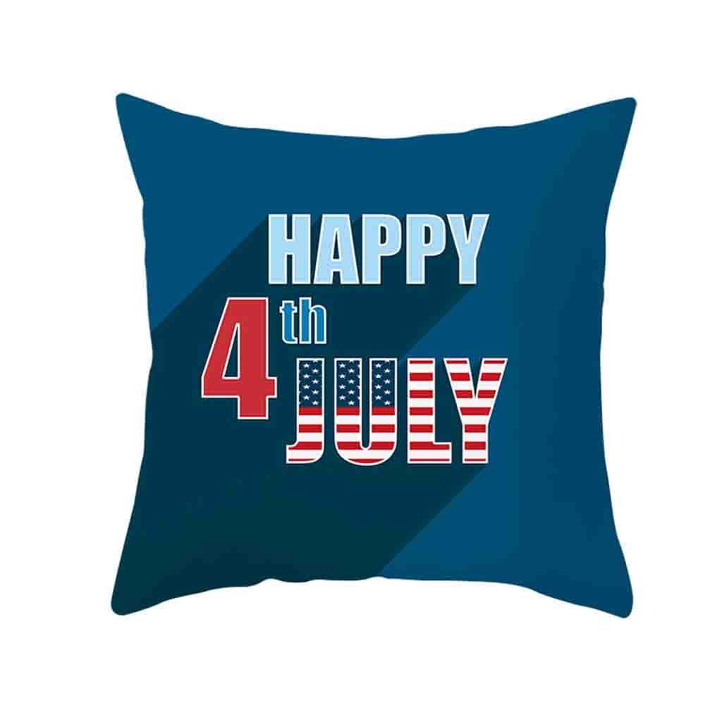 Independence Day 4th Of July Pillow Cases Sofa Cushion Cover Home Pillow Case - Walmart.com 