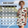 thumbnail image 6 of Binienty Equestrian Rose His and Hers Matching Golf Outfit Set Quick Dry 1/4 Zip Men's Short Sleeve Shirt & Women's Skort, Summer Athletic Wear for Golf, Tennis, Pickleball, 6 of 7