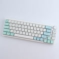 thumbnail image 5 of Sunzit 132 Keys PBT Keycaps,Dye Sublimation XDA Profile Keycaps Mint Theme Keycap ANSI Layout for MX Switches Mechanical Gaming Keyboard, 5 of 8