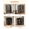 thumbnail image 6 of KFFKFF 6-Tier Media Storage Cabinet, 24.02 x 14.49 x 50 in Organizer for CDs, DVDs, Books, Games, Ideal for Living Room, Home Office, or Recording Room, Black, 6 of 9