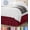 Burgundy, variant on 2026 New Queen Size Wrap Around Ruffle Bed Skirt, 16 Inch Drop, Adjustable Buckle & Elastic Belt, Brushed Microfiber, Machine Washable, Fade & Wrinkle Resistant, Spa Blue