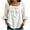 *White, variant on VBVC Women's Cotton-Linen Bow Blouse , Ladies' Ruffle 3/4 Sleeve Top , Square Neck Shirts For Women,Army Green,S-2XL