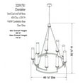thumbnail image 2 of 3209-781-Minka Lavery-Hillstone - 9 Light Chandelier-30.38 Inches Tall and 40.25 Inches Wide, 2 of 2