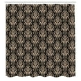 thumbnail image 2 of Ambesonne Damask Shower Curtain, Wildflowers Leaves Vintage, 69"Wx84"L, Dark Pine, 2 of 4