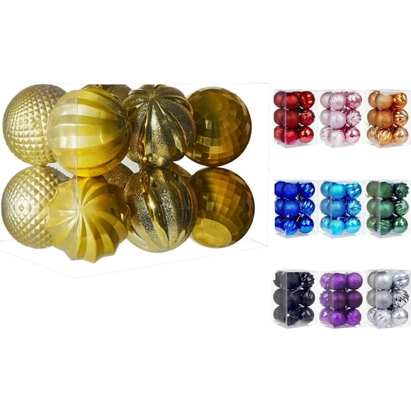 Dohance Christmas Balls Ornaments for Xmas Tree, Ball Baubles Set for Holiday Party Tree Decor and Wedding Decoration