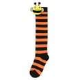 thumbnail image 7 of Kids Halloween Long Striped Knee High Socks 3D Bee Witch Thin Tube Socks for Girl Halloween Costume Accessories, 7 of 7