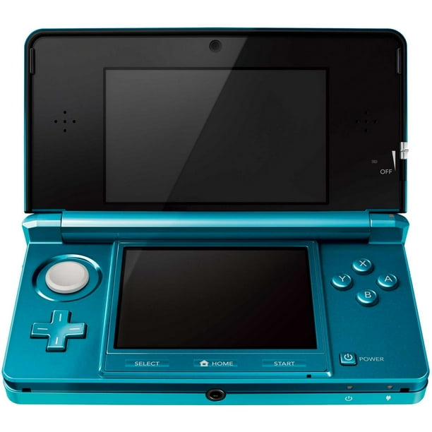 Nintendo 3DS Game Console with RetroFam 32GB SD Card, Aqua Blue