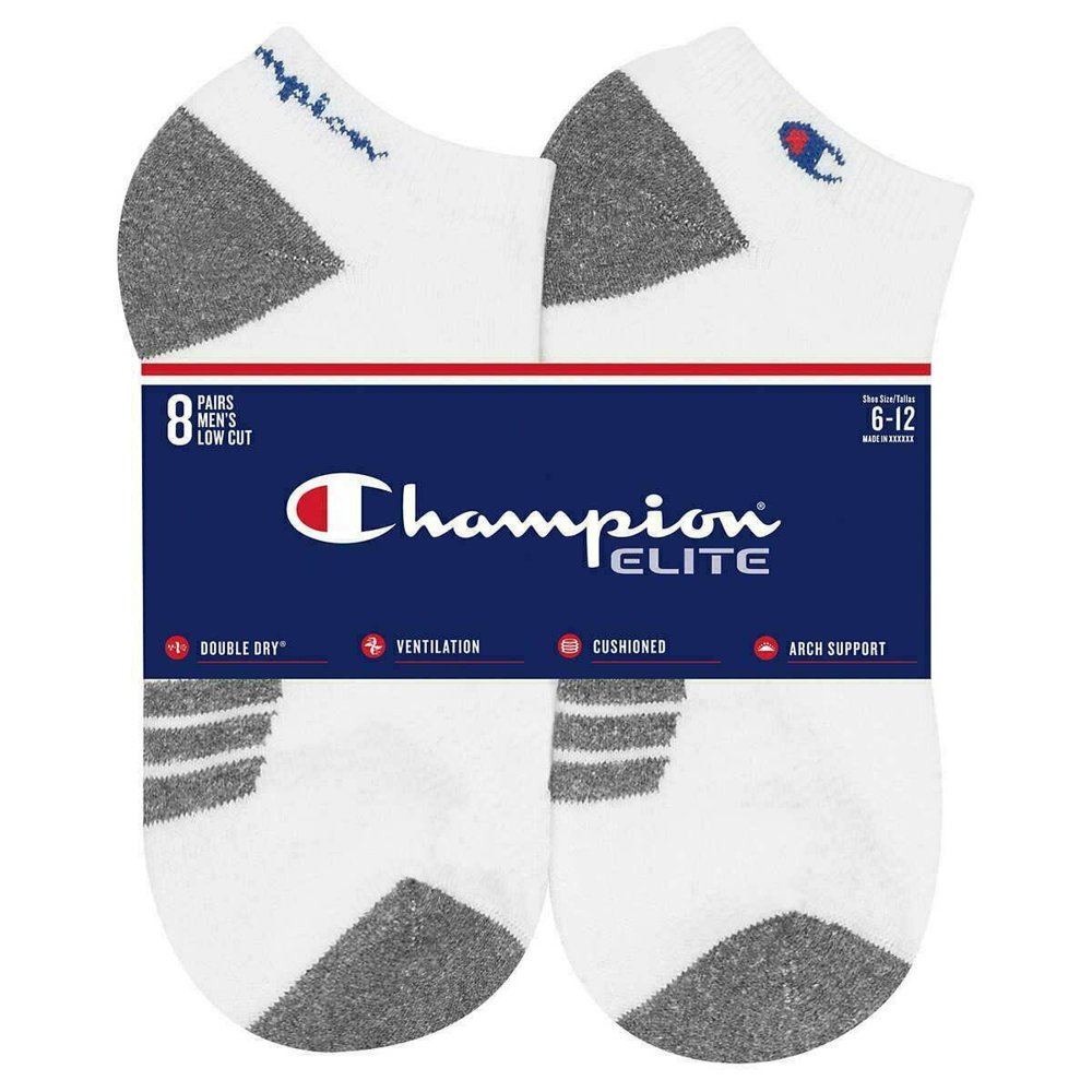 Champion Sport Champions Men's NoShow Socks 8 Pack