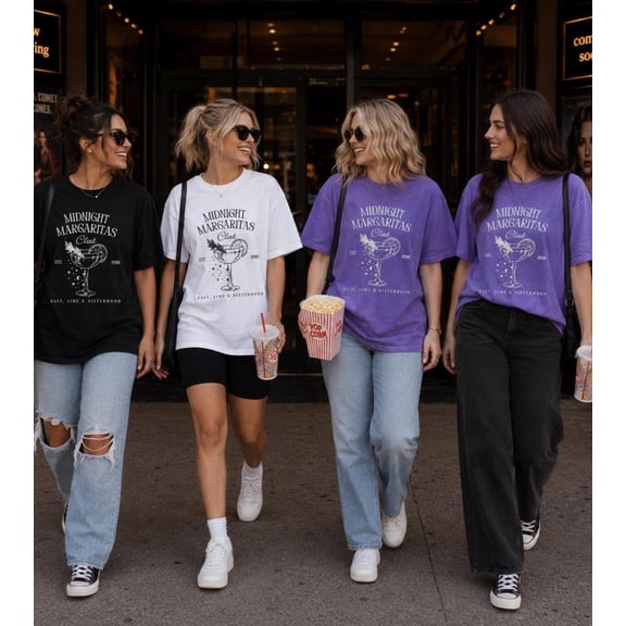 Midnight Margaritas Club Shirt, Practical Magic Inspired Shirt, Salt Lime & Sisterhood Tee, Witchy Fall Shirt, Halloween Graphic Tee