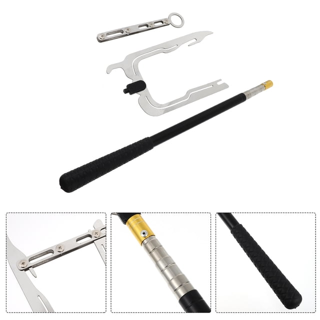 NIYANGLE 1 Set Boat Hook Telescopic Stainless Steel for Efficient and Safe Docking Operations