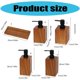 thumbnail image 3 of Premium Resin Foam Pump Dispenser Bathroom Bottle Walnut Wood Design For Shampoo Body Wash Hotel Bath Accessories Multicolor, 3 of 4