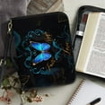 thumbnail image 4 of ZUXONGSY Butterfly Floral Print Bible Cover Case for Women Faith Hope Love Leather Bible Bag with Handle Multifunctional Bible Holder for Study, L, 4 of 7