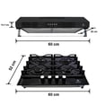 thumbnail image 3 of Combo Parrilla 4Q-TG-60 y Campana Nube 60 Cm Negro SUPRA, 3 of 4