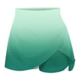 thumbnail image 3 of HOOMEUMY Tennis Skirts for Women Elastic Sports Skorts Yoga Shorts for Golf Workout Tummy Control High Waisted Stretchy Skirt Summer Shorts Skater Skirt with Shorts Underneath Gradient Color Casual, 3 of 5