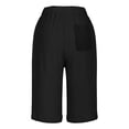 thumbnail image 5 of XIAONU Airy Gauze Shorts For Women Relaxed Fit Drawstring Waist Thigh Length Breathable Casual Vacation Lounge Pant, 5 of 5