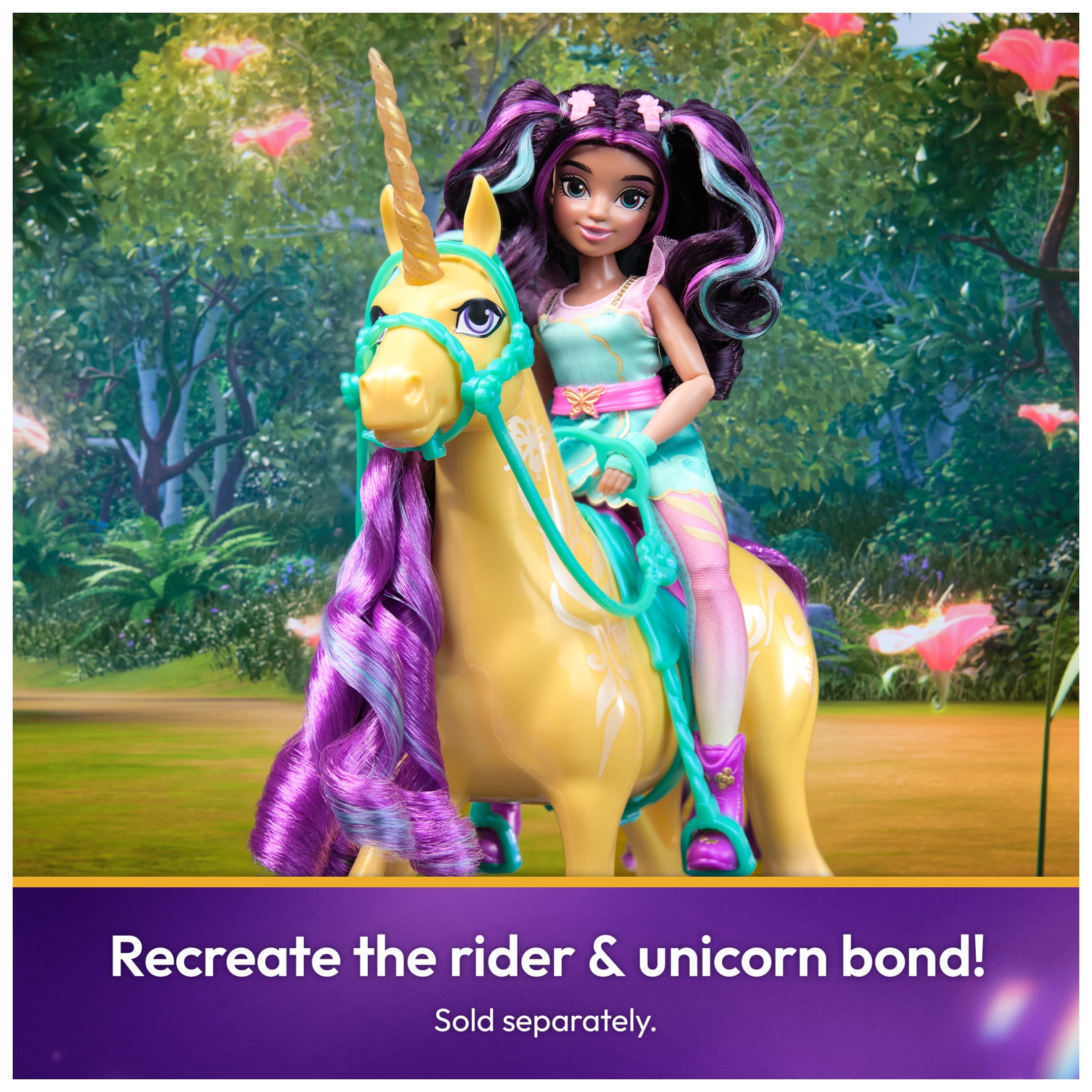 Unicorn Academy, Leaf Unicorn with Head Movement, Toys for Girls Ages 4+