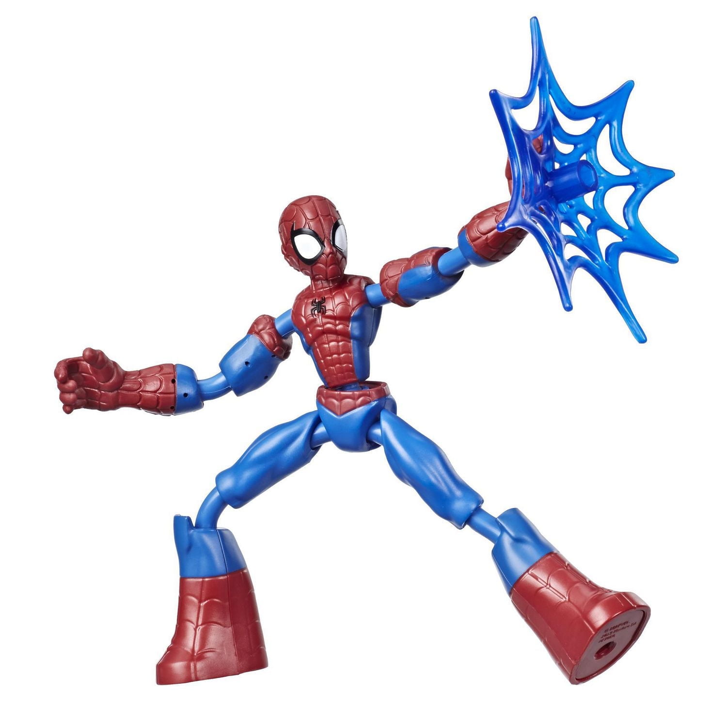 Marvel Spider-Man Bend and Flex Spider-Man Action Figure Toy, 6-Inch Flexible Figure, Includes Web Accessory