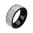 thumbnail image 1 of Five Diamond Ring Fashion Stainless Steel Couple RingThe Best Gift for A Loved One, 1 of 6