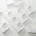 thumbnail image 2 of Support en Plastique en Forme de U Blanc 50 Pcs 1.2x1.2x0.7In, 2 of 6