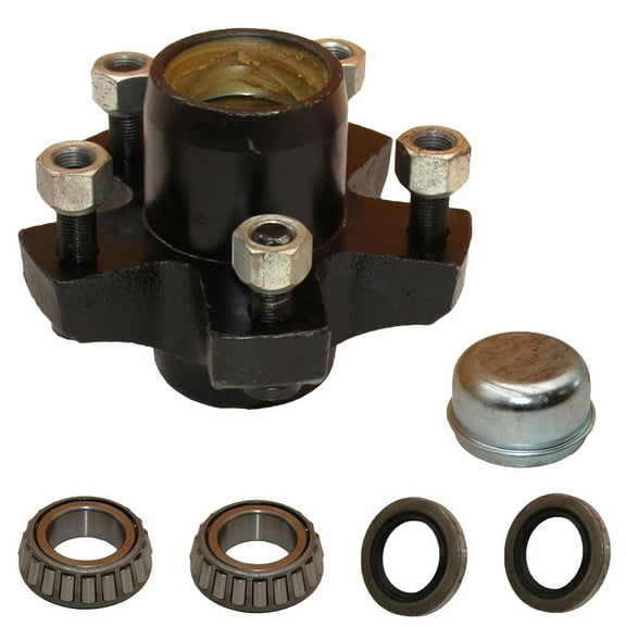 RAParts 1- 5 lug x4.5" Idler Hub with 2000# Bearing Kit Replace Snow Mobile Trailer Axle