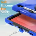 thumbnail image 5 of For Samsung Galaxy Tab S11 11 inch Case SM-X730 SM-X736, 360 Hand Strap, Shoulder Strap, Kickstand, Rugged Drop Protection, Blue, 5 of 7
