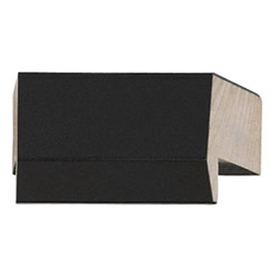 Picture Frame Moulding (Wood) 100Ft Bundle - Contemporary Black Finish - 1.25" Width - 1 1/4"
