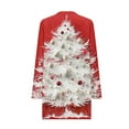 thumbnail image 4 of Birdeem Chandail en Molleton de Noël Surdimensionné pour Femmes, Manches Longues Col Rond Coupe Ample Imprimé, 4 of 6