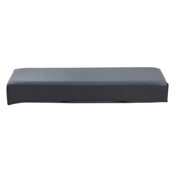 Funda para banco de comedor de color liso, elegante, rectangular, antideslizante, para dormitorio gris