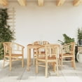 thumbnail image 1 of vidaXL 5 Piece Garden Dining Set Solid Wood Teak, 1 of 5