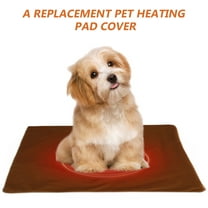 Baluue cat heating mat cover Pet Heating Pad Cover Brown Cloth Prevent Dirt 1Pcs