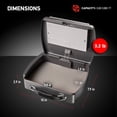 thumbnail image 7 of SentrySafe P008E Small Portable Security Safe, 10 in x 7.9 in x 2.9 in, Black, 7 of 7
