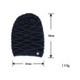 thumbnail image 5 of GRNSHTS Mens Unisex Knit Winter Beanie Ski Hat Skull Cap Fleece Lined Warm Slouch Cap (Dark Blue), 5 of 7