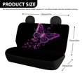 thumbnail image 4 of CHAQLIN Butterfly Pattern Rear Bench Seat Cover with Sedan Truck, Non-Slip Durable Rear Seat Covers(2 Pcs), 4 of 7