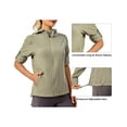 thumbnail image 5 of Little Donkey Andy Women's UPF 50+ Hoodie Jackets Long Sleeve Breathable Lightweight Hiking Shirt, Air-Holes Tech, Laurel Oak X-Small, 5 of 7