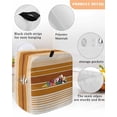 thumbnail image 3 of Burnt Orange Ombre Stripe Stand Mixer Dust Cover with Storage Pocket & Handles, Farmhouse Striped Gradient Fits All Tilt Head & Bowl Lift Kitchen Appliance Cover Organizer Bag Accessories, 6-8 Quart, 3 of 6