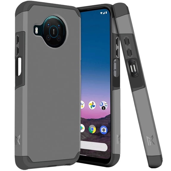 MK Dual Layer Case for Nokia X100 (Slim Shockproof Protection Cover) - Charcoal Grey