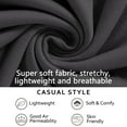 thumbnail image 4 of VDJ Women Tunic Tops 3/4 Sleeve Summer Button Up Drak Gray Shirts Business casual outfits Clothing Size XXL, 4 of 8