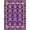 Purple, Pattern 1, variant on ODIKA 8'x10' Washable Area Rug Durable, Non-Slip Horror Bat Gothic Damask Motif Vintage Filigree Scroll Ornamental for Living Room, Under Sectional, Family