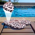 thumbnail image 2 of Psesaysky Pink Leopard Flip Flops for Women Girls Fashionable Comfortable Durable Beach Sandals Shower Sandals Size 5-9, 2 of 7