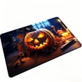 thumbnail image 2 of Halloween Themed Doormat Entryway Rug, Spooky Pumpkin Front Door Mat for Trick or Treaters, Non Slip Washable Mat for Indoor and Outdoor, Festive Halloween Floor Decoration for Home, 2 of 8