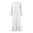 thumbnail image 4 of Womens Abaya Long Sleeve Dress Prayer Clothes Casual Kaftan, 4 of 6