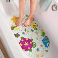 thumbnail image 6 of Cartoon Non Slip Bathtub Mat for Kids, Non-Slip Bath Shower Mat Massage Mat Floor Tub Mats for Toddlers Children Baby with Strong Suction Cups, 15.5 * 27 Inch Clear Sea Animal, 6 of 8