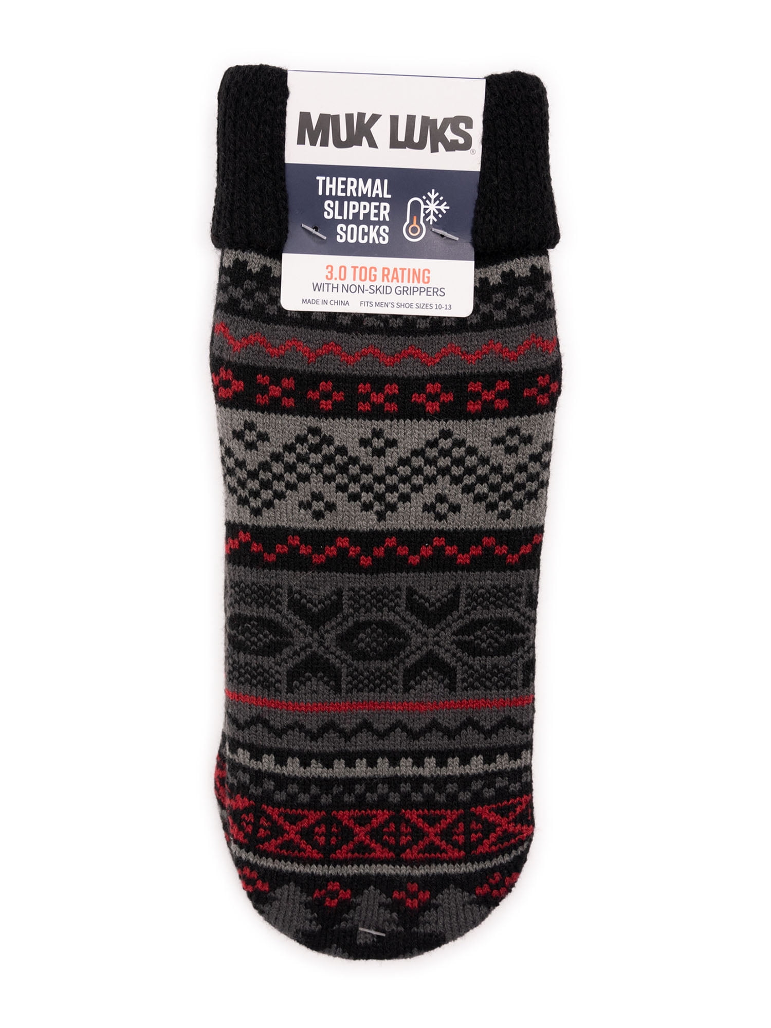 MUK LUKS Men's Thermal Slipper Socks, 1 Pair
