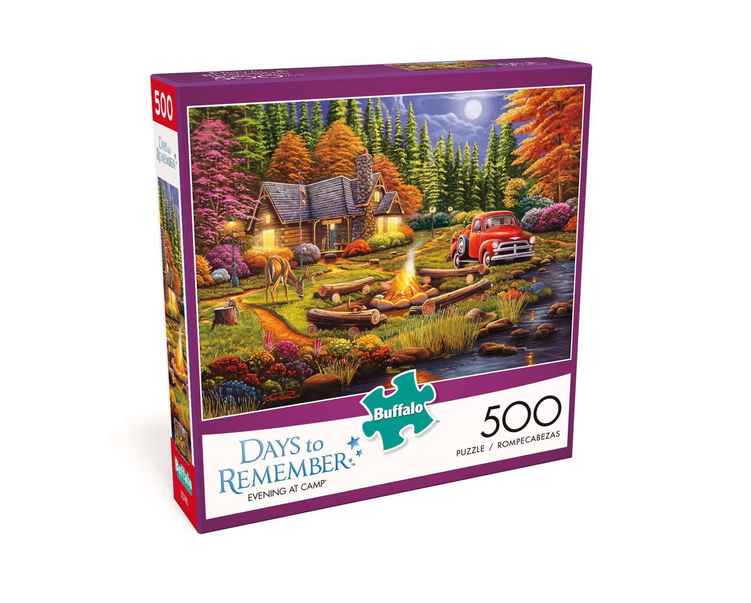 Buffalo Games Le puzzle Days to Remember Evening at Camp en 500 pièces