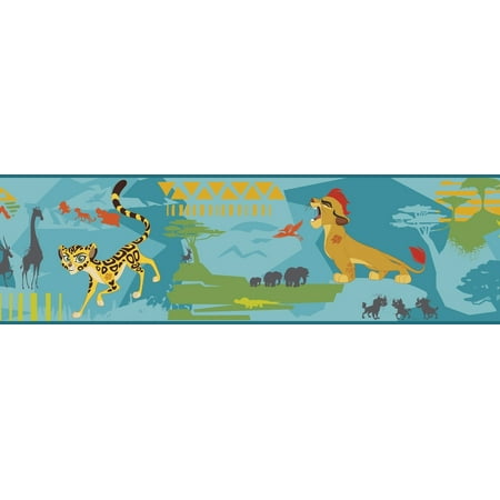 York Wallcoverings' Prepasted Wallpaper Border - Kids Animals Yellow,  Green, Red, Blue Wall Border Retro Design, Roll 15 ft X 9 in ( X  ) | Walmart Canada